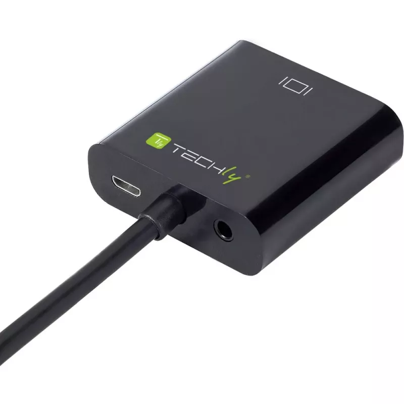 Techly kaabel Adapter Converter HDMI to VGA with Micro USB and Audio IDATA HDMI-VGA2AU