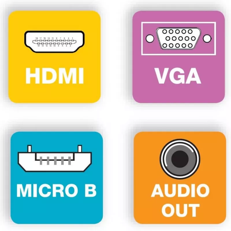 Techly kaabel Adapter Converter HDMI to VGA with Micro USB and Audio IDATA HDMI-VGA2AU