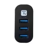 Techly IUSB3-HUB3-ROTB liidese jaotur USB 3.2 Gen 1 (3.1 Gen 1) Type-A 5000 Mbit/s Must