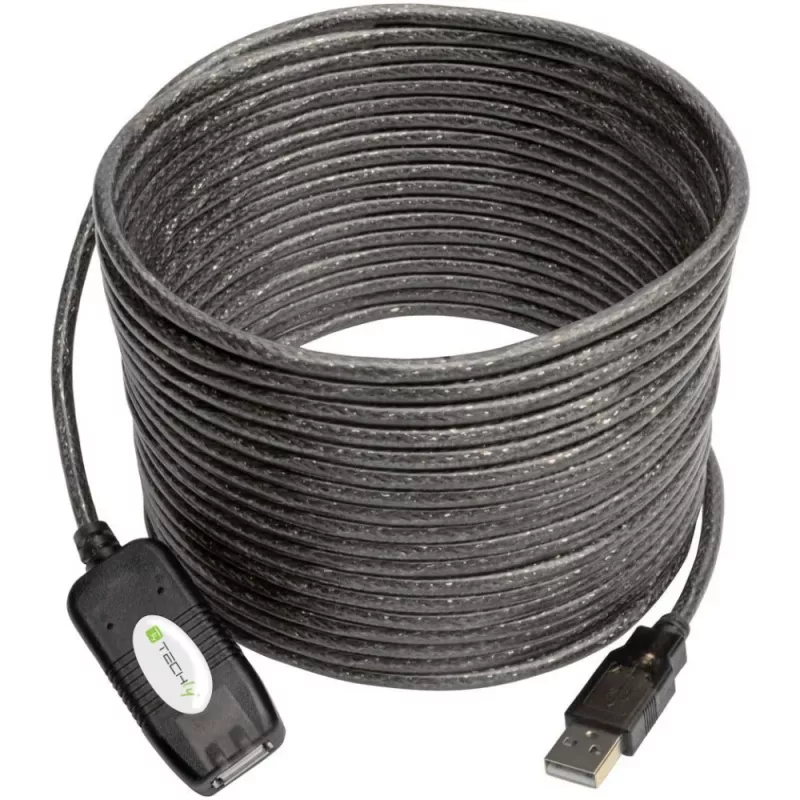 Techly aktiivne pikenduskaabel USB 2.0 Hi-Speed 10m IUSB-REP10TY