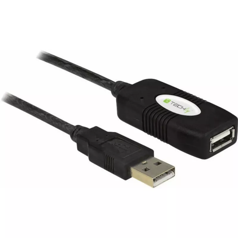 Techly aktiivne pikenduskaabel USB 2.0 Hi-Speed 10m IUSB-REP10TY