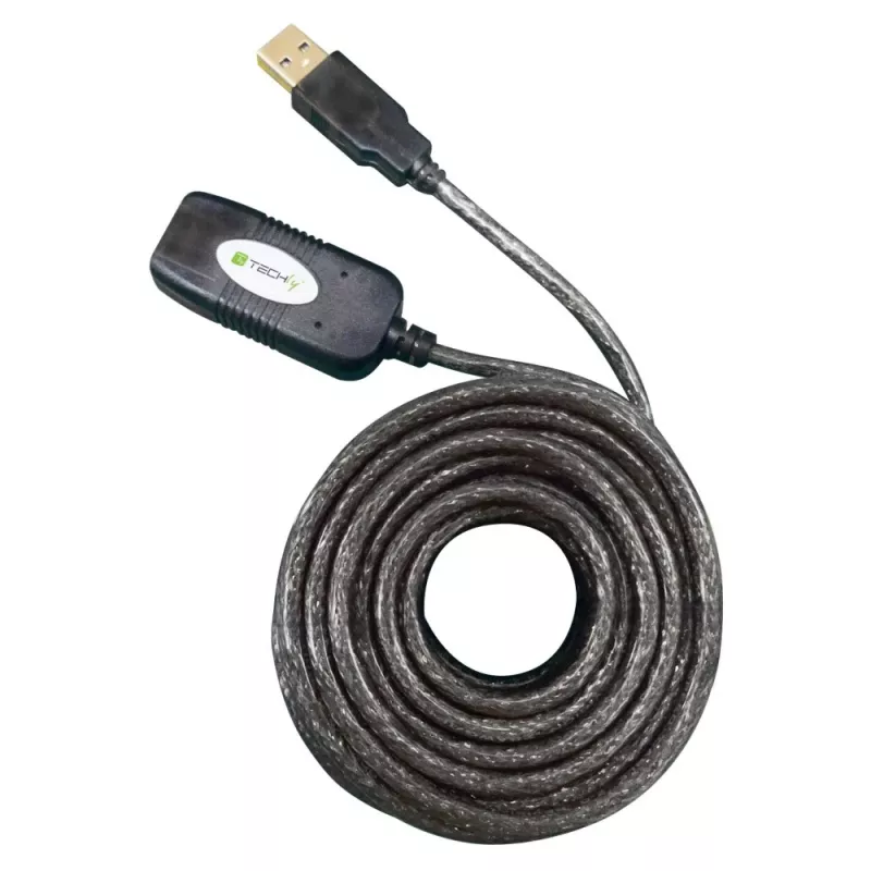 Techly aktiivne pikenduskaabel USB 2.0 Hi-Speed 10m IUSB-REP10TY