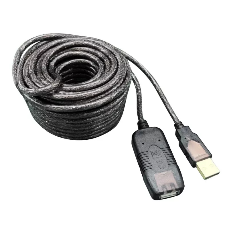 Techly aktiivne pikenduskaabel USB 2.0 Hi-Speed 10m IUSB-REP10TY