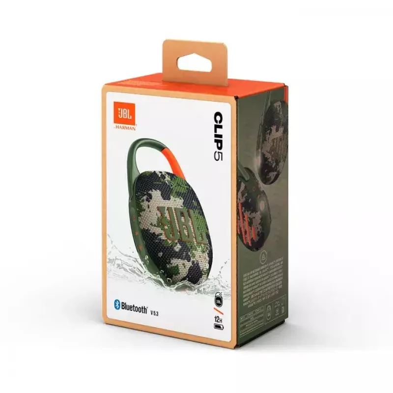 Mono kaasaskantav kõlar JBL Clip 5 Camouflage