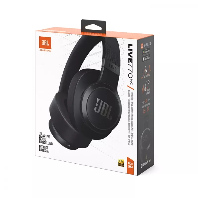 JBL Live 770NC Peakomplekt Juhtmevaba Peapael Kõned/Muusika Bluetooth Must