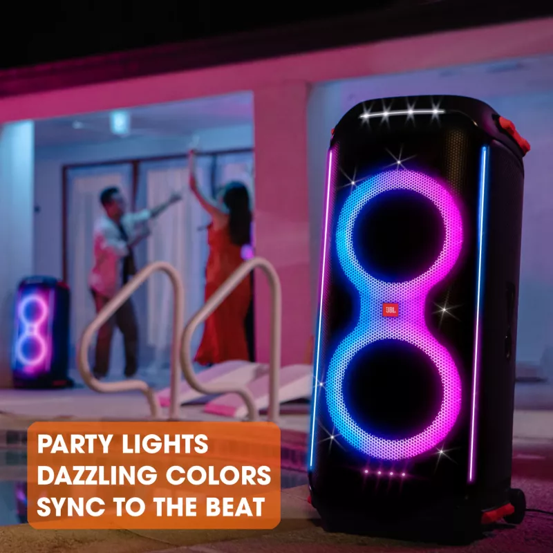 JBL PARTYBOX 710, 6.98 cm (2.75 tolli), 7 cm, 20.3 cm (8 tolli), 21.6 cm, 800 W, 35 - 20000 Hz