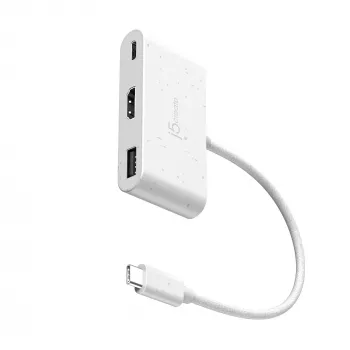 j5create JCA379EW - USB-C® to HDMI™ & USB™ Type-A toitelaiendusega