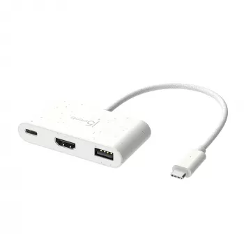 j5create JCA379EW - USB-C® to HDMI™ & USB™ Type-A toitelaiendusega