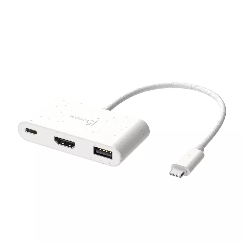 j5create JCA379EW - USB-C® to HDMI™ & USB™ Type-A toitelaiendusega