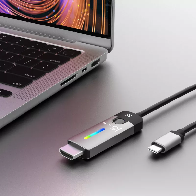 j5create JCC157-N USB-C – HDMI 2.1 8K kaabel 1,79 m