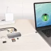 j5create JCD383 USB-C™ 9-ühes multiliides, hõbe ja valge
