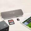 j5create JCD383 USB-C™ 9-ühes multiliides, hõbe ja valge