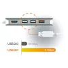 j5create JCD383 USB-C™ 9-ühes multiliides, hõbe ja valge