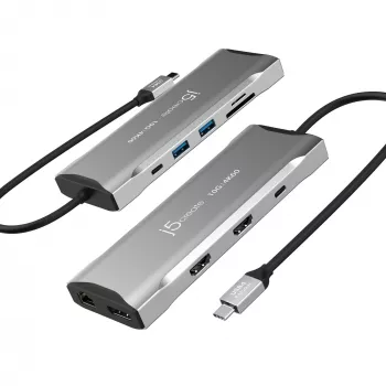 j5create JCD397-N 4K60 Elite USB-C Multi-Monitor Mini Dock Wired USB 3.2 Gen 1