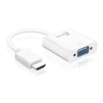 j5create JDA213 HDMI-VGA-adapter, valge, 0,1 m, 1920x1080P