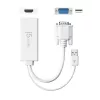 j5create JDA214 VGA-HDMI video-helimuundur Valge 0,176 m