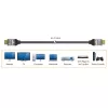 j5create JDC53 ülikõrge kiiruse 8K UHD HDMI™ kaabel, must ja hall, 2 m