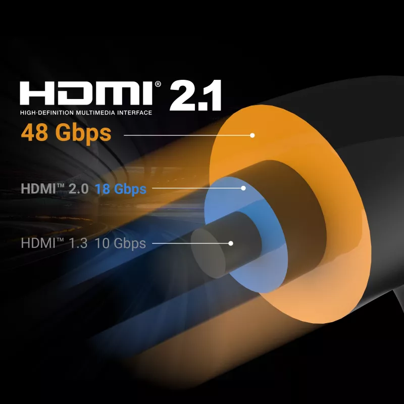 j5create JDC53 ülikõrge kiiruse 8K UHD HDMI™ kaabel, must ja hall, 2 m
