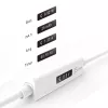 j5create JUCP14 USB-C™ 2.0 – USB-C™ kaabel OLED-dünaamilise võimsusmõõturiga, valge, 1,2 m
