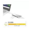 j5create JUD380 USB™ 3.0 Mini dokk, sisaldab 1x HDMI-porti ja 3x USB-porti, hõbedane