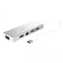 j5create JUD380 USB™ 3.0 Mini dokk, sisaldab 1x HDMI-porti ja 3x USB-porti, hõbedane