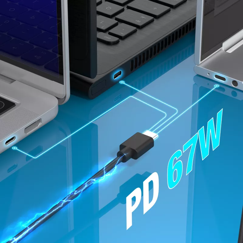 j5create JUP1565DCE3A-EN 67W GaN PD USB-C® minilaadija 3 tüüpi alalispistikutega – EL