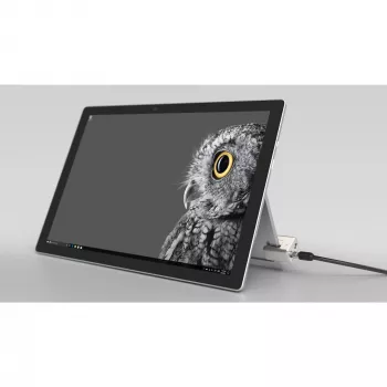 Kensington võtmega kaablilukk Surface Pro ja Surface Go jaoks, 1,8 m, Kensington, võti, süsinikteras, must, hõbedane