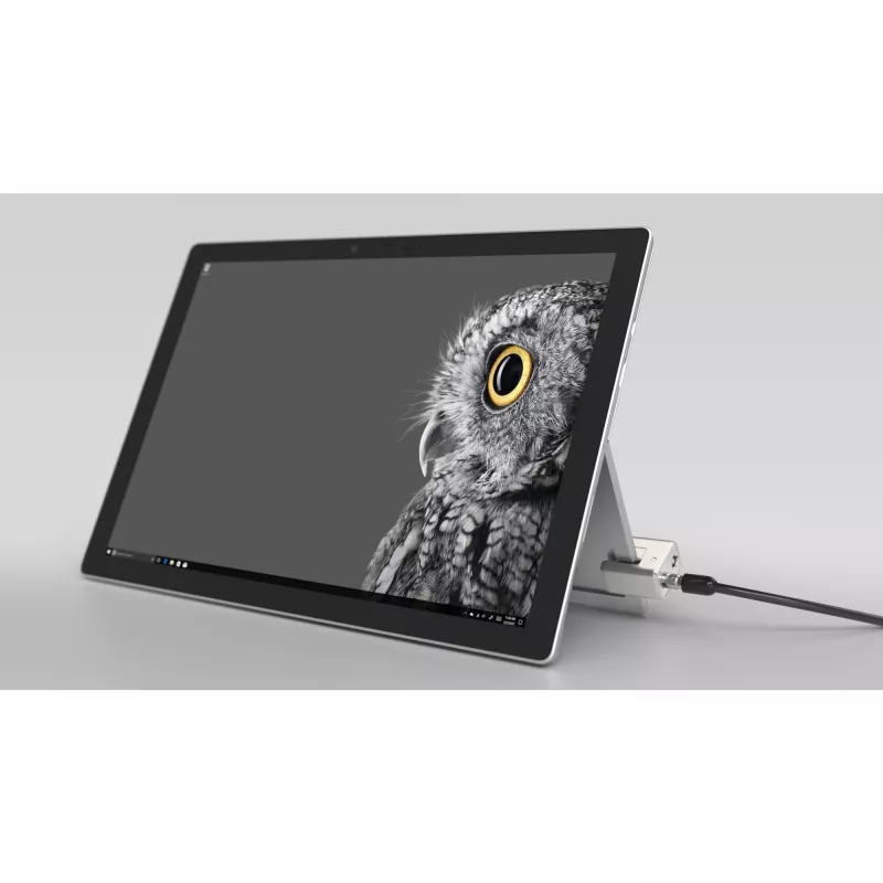 Kensington võtmega kaablilukk Surface Pro ja Surface Go jaoks, 1,8 m, Kensington, võti, süsinikteras, must, hõbedane