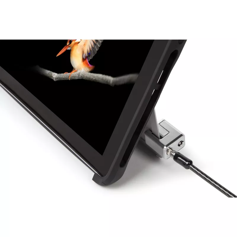 Kensington võtmega kaablilukk Surface Pro ja Surface Go jaoks, 1,8 m, Kensington, võti, süsinikteras, must, hõbedane