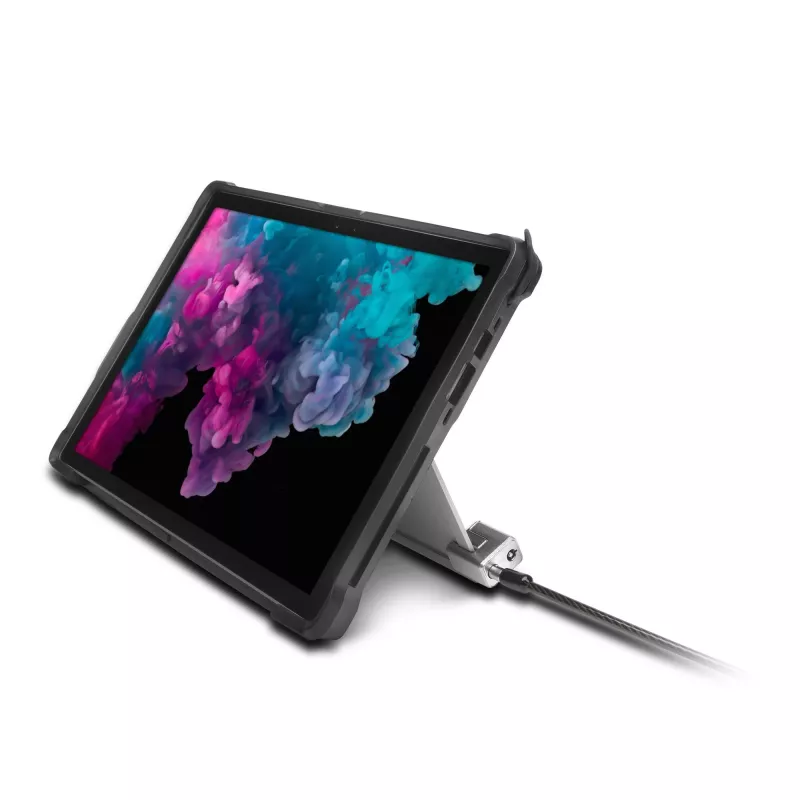 Kensington võtmega kaablilukk Surface Pro ja Surface Go jaoks, 1,8 m, Kensington, võti, süsinikteras, must, hõbedane