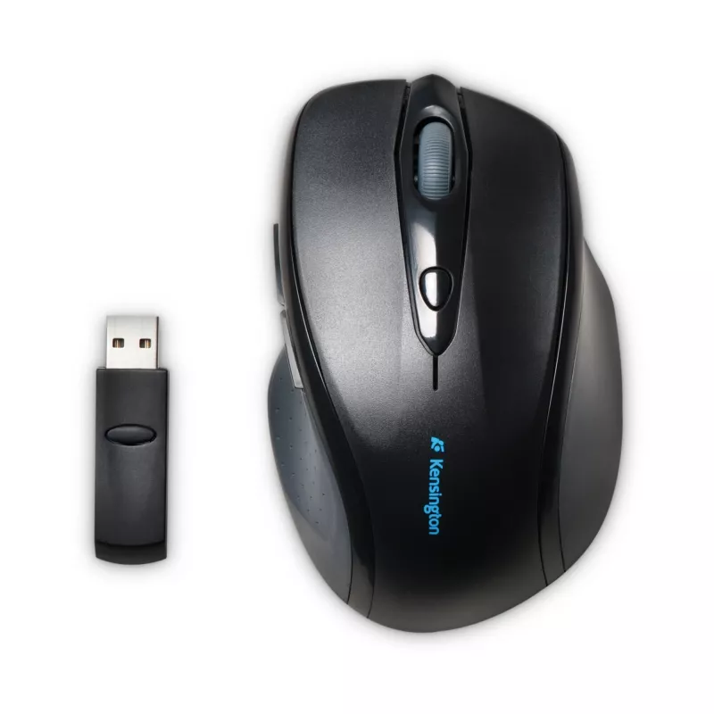 Kensington Pro Fit Wireless Full-Size hiir, mõlemakäeline, optiline, RF-juhtmevaba, 1600 DPI, must