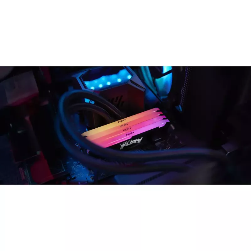Kingston Technology FURY Beast 128GB 3600MT/s DDR4 CL18 DIMM (4 tk komplekt) RGB