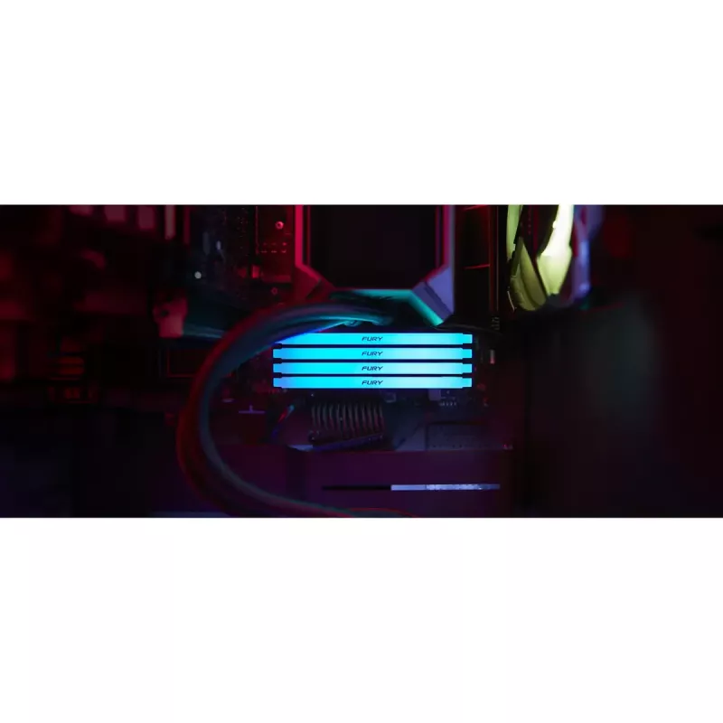 Kingston Technology FURY Beast 128GB 3600MT/s DDR4 CL18 DIMM (4 tk komplekt) RGB