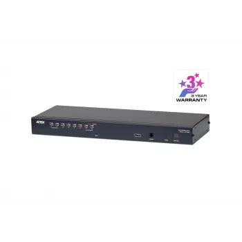 ATEN 8-pordiline Cat 5e/6 KVM-lüliti, 1920 x 1200 pikslit, Ethernet LAN, WUXGA, 5,1 W, Must