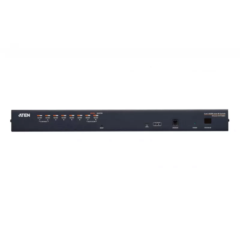 ATEN 8-pordine CAT5e/6 KVM over IP lüliti, 1920 x 1200 pikslit, Ethernet LAN, WUXGA, 8,7 W, Must
