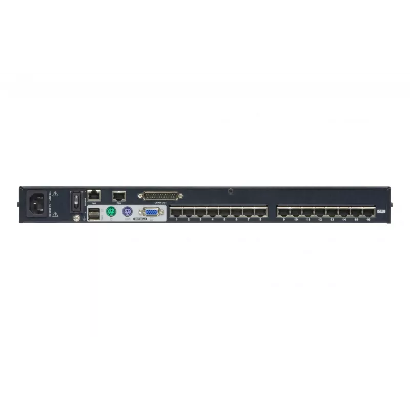 ATEN 16-Port CAT5e/6 KVM over IP lüliti, 1920 x 1200 pikslit, Ethernet LAN, WUXGA, 8,9 W, Must