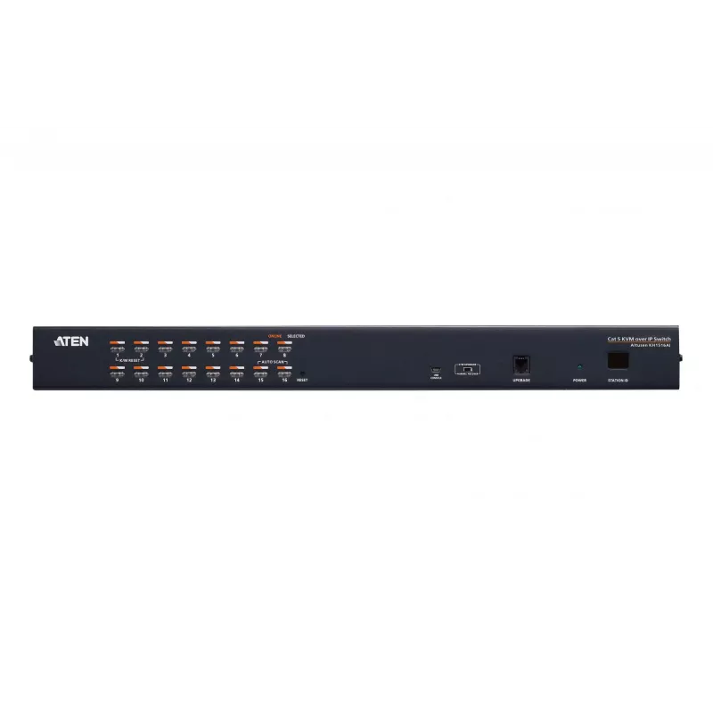 ATEN 16-Port CAT5e/6 KVM over IP lüliti, 1920 x 1200 pikslit, Ethernet LAN, WUXGA, 8,9 W, Must