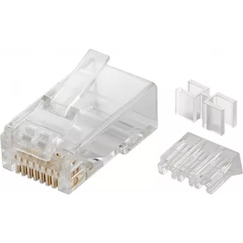 Microconnect KON505-10 juhtmepistik RJ45 läbipaistev