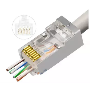 Microconnect KON512-50EZ kaabliühendaja RJ45 hõbedane