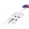 Microconnect LIGHT-HUB2 sülearvuti dokkimisjaam/pordi paljundaja Lightning Valge
