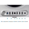 27-tolline OLED monitor Samsung G60SD LS27DG602SUXEN — 2560x1440 QHD, 0,03 ms, 178° vaatenurk, USB 3.2 jaotur, VESA, hõbedane