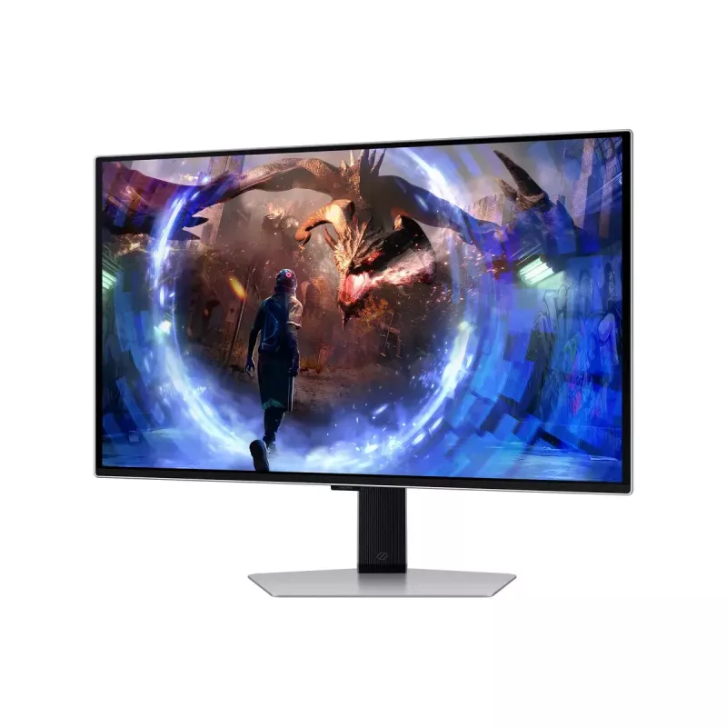 27-tolline OLED monitor Samsung G60SD LS27DG602SUXEN — 2560x1440 QHD, 0,03 ms, 178° vaatenurk, USB 3.2 jaotur, VESA, hõbedane