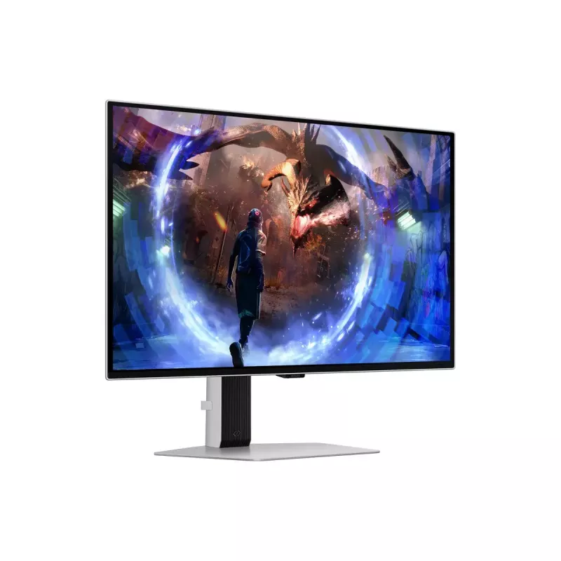 27-tolline OLED monitor Samsung G60SD LS27DG602SUXEN — 2560x1440 QHD, 0,03 ms, 178° vaatenurk, USB 3.2 jaotur, VESA, hõbedane