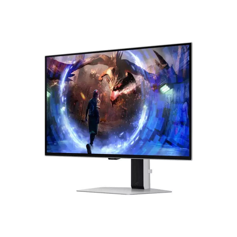 27-tolline OLED monitor Samsung G60SD LS27DG602SUXEN — 2560x1440 QHD, 0,03 ms, 178° vaatenurk, USB 3.2 jaotur, VESA, hõbedane
