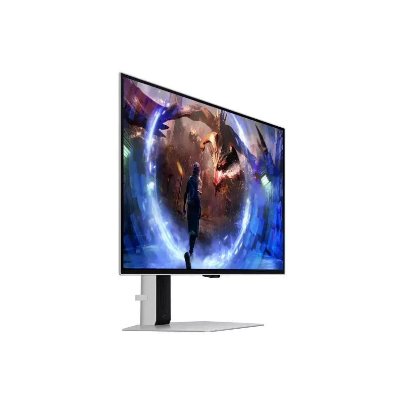 27-tolline OLED monitor Samsung G60SD LS27DG602SUXEN — 2560x1440 QHD, 0,03 ms, 178° vaatenurk, USB 3.2 jaotur, VESA, hõbedane