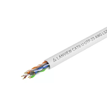 Võrgukaabel Lanview LVN122114 305m Cat6 U/UTP 10000 Mbit/s Valge