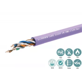 Võrgukaabel Lanview LVN122152 RJ45 Cat5e 305 m lilla
