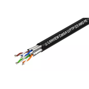Lanview LVN122445 võrgukaabel Must 500 m Cat6a U/UTP (UTP)