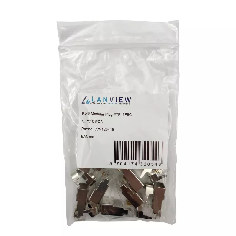 Lanview LVN125415 juhtmepistik RJ45 metallist