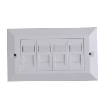 Lanview LVN126188UK-4 pistikupesakarp RJ-45 Valge